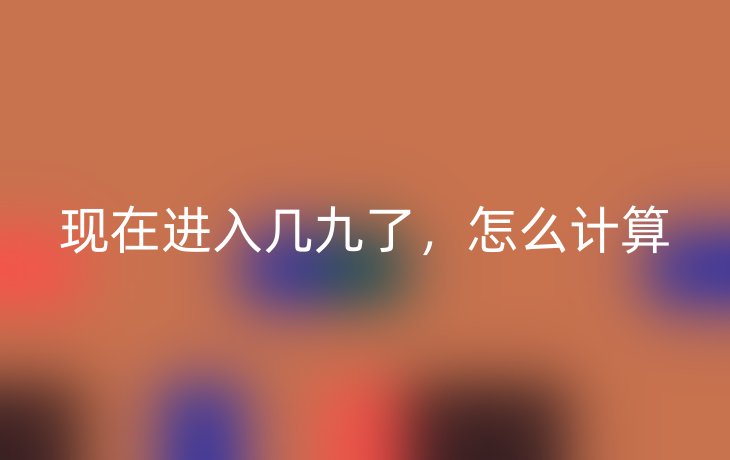 现在进入几九了，怎么计算