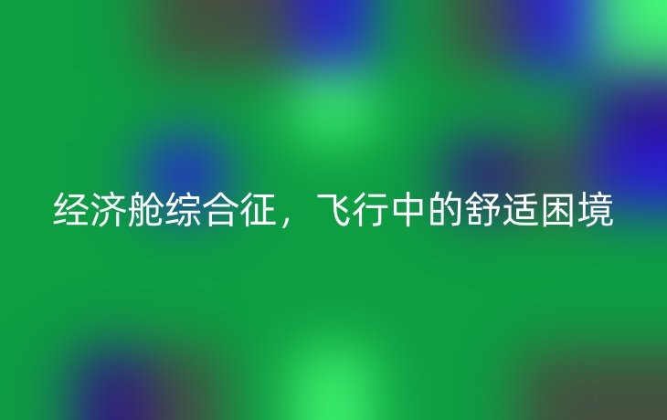 经济舱综合征,飞行中的舒适困境