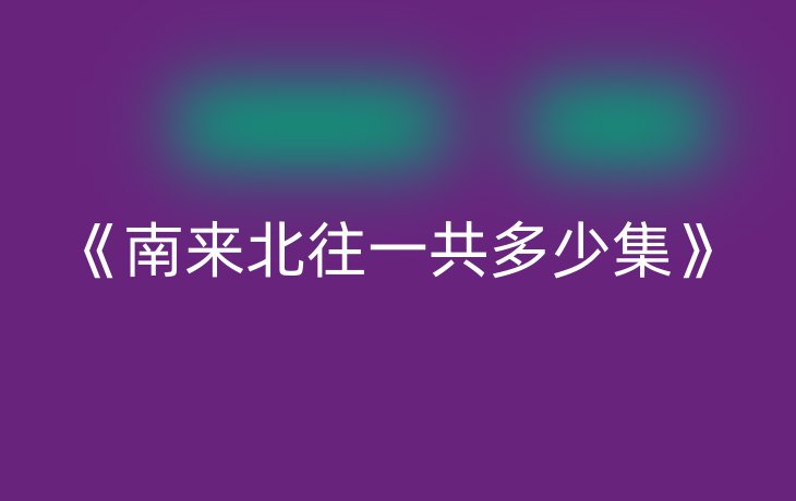 《南来北往一共多少集》