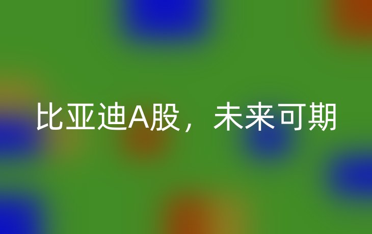 比亚迪A股,未来可期