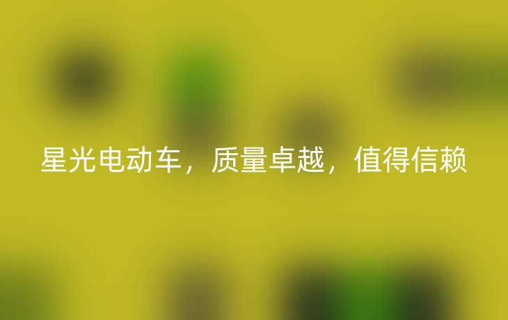星光电动车，质量卓越，值得信赖