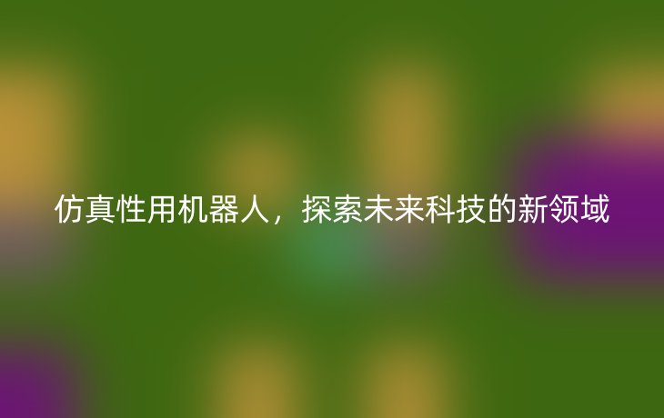 仿真性用机器人,探索未来科技的新领域