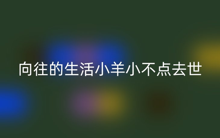 向往的生活小羊小不点去世