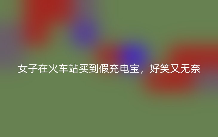 女子在火车站买到假充电宝,好笑又无奈