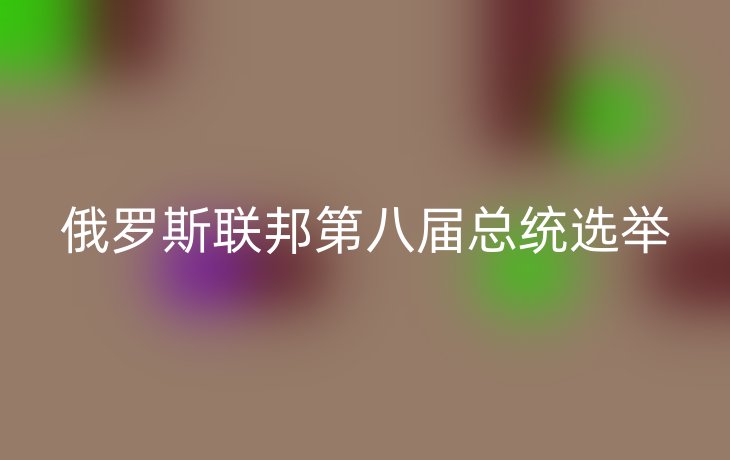 俄罗斯联邦第八届总统选举
