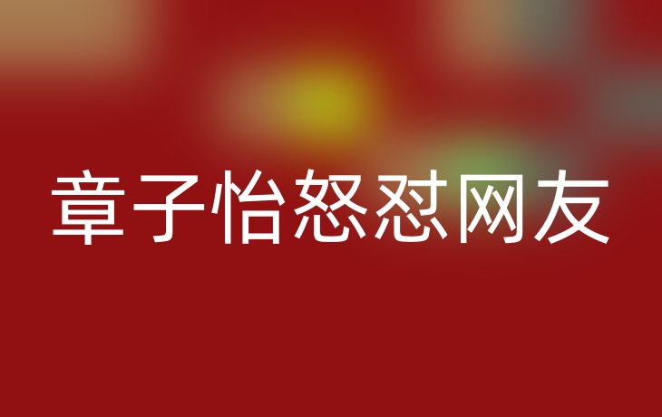 章子怡怒怼网友