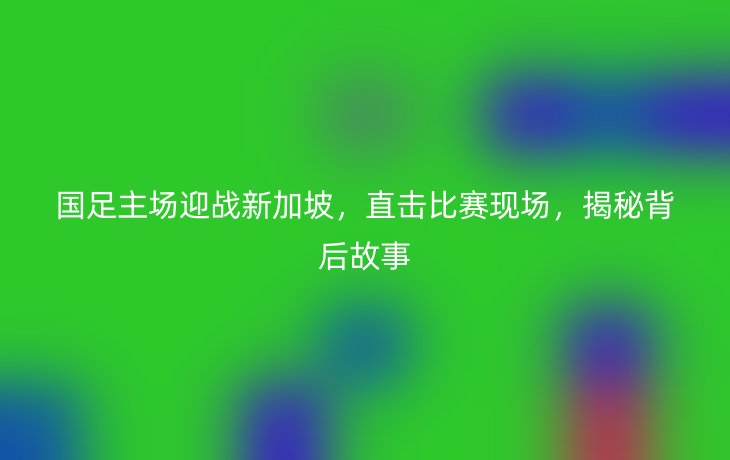 国足主场迎战新加坡,直击比赛现场,揭秘背后故事