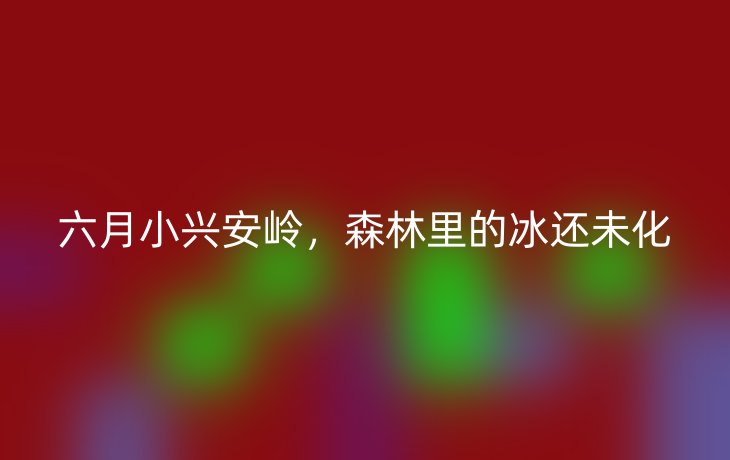 六月小兴安岭,森林里的冰还未化