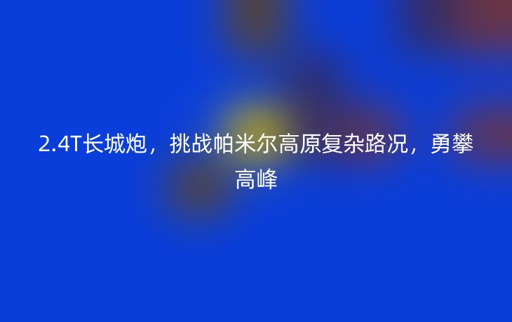 2.4T长城炮，挑战帕米尔高原复杂路况，勇攀高峰